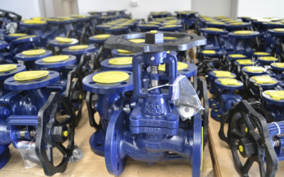 Preparing the stock of bellows sealed valves for France
